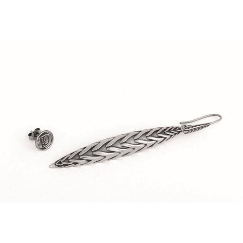 ORECCHINI SPIGA realizzato in argento 925 brunito dal Brand Dueaerre 1938